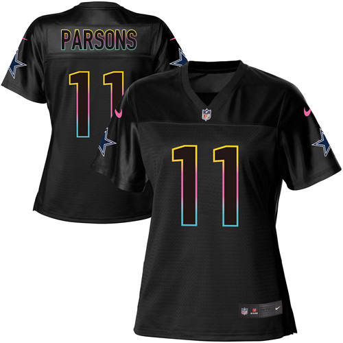 Nike Cowboys #11 Micah Parsons Black Women's NFL Fashion Game Jersey