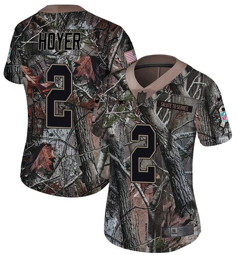 Nike Patriots #2 Brian Hoyer Camo Women's Stitched NFL Limited Rush Realtree Jersey