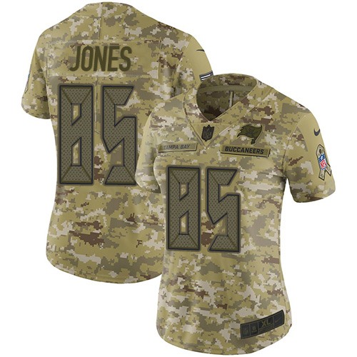 Nike Buccaneers #85 Julio Jones Camo Women's Stitched NFL Limited 2018 Salute To Service Jersey