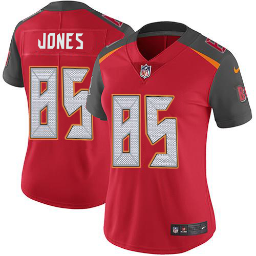 Nike Buccaneers #85 Julio Jones Red Team Color Women's Stitched NFL Vapor Untouchable Limited Jersey