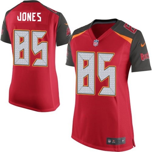 Nike Buccaneers #85 Julio Jones Red Team Color Women's Stitched NFL Vapor Untouchable Elite Jersey