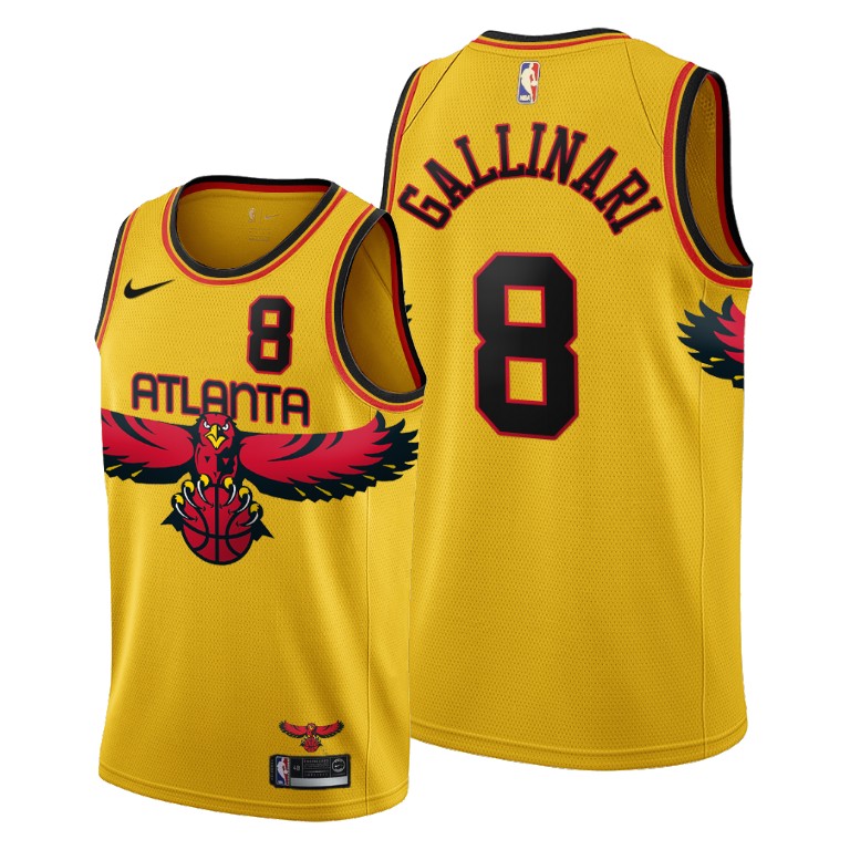 Atlanta Hawks #8 Danilo Gallinari Women's 2021-22 City Edition Gold NBA Jersey