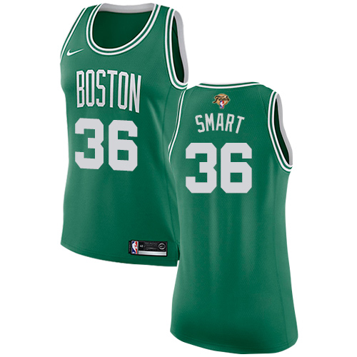 Nike Celtics #36 Marcus Smart Women's 2022 NBA Finals Swingman Icon Edition Jersey