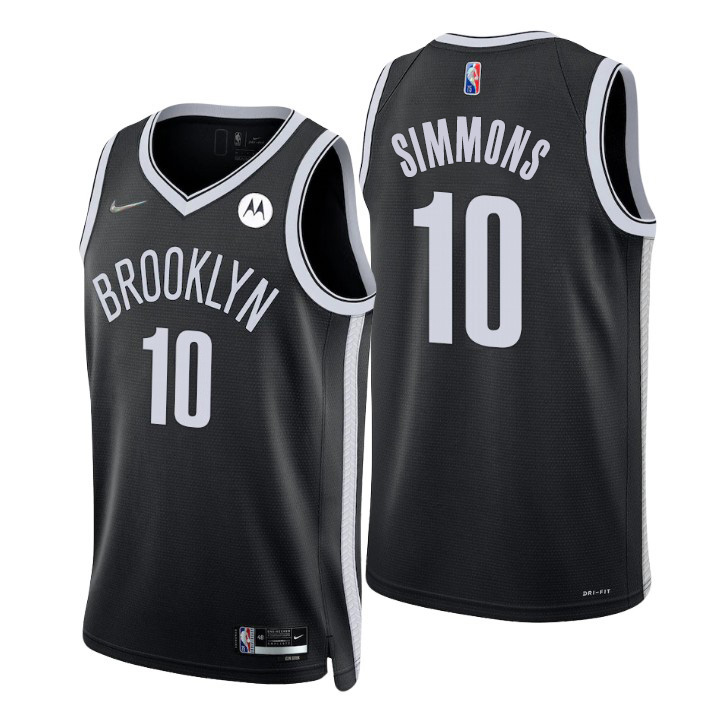 Nike Nets #10 Ben Simmons Black Women's 2021-22 NBA 75th Anniversary Diamond Swingman Jersey - Icon Edition