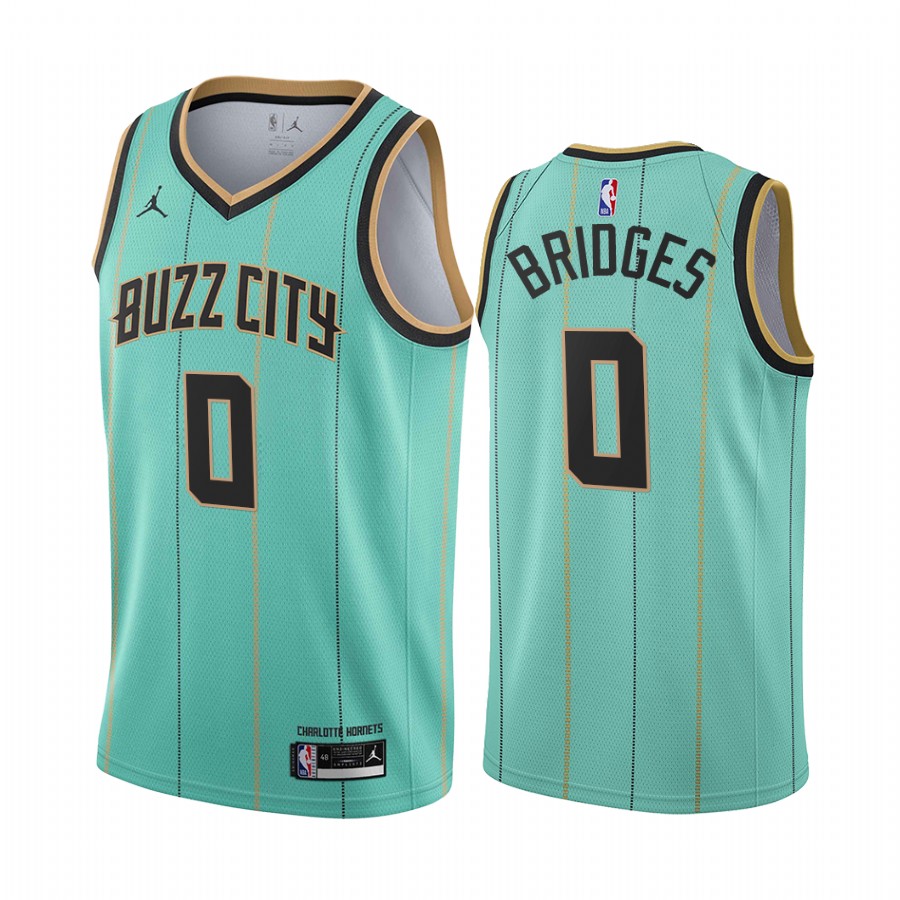 Nike Hornets #0 Miles Bridges Mint Green Women's NBA Swingman 2020-21 City Edition Jersey