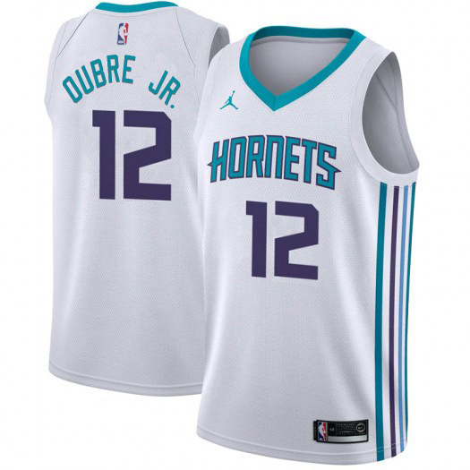 Nike Hornets #12 Kelly Oubre Jr. Women's White NBA Jordan Swingman Association Edition Jersey