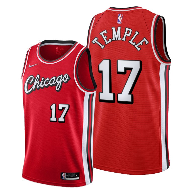 Chicago Bulls #17 Garrett Temple Women's 2021-22 City Edition Red NBA Jersey