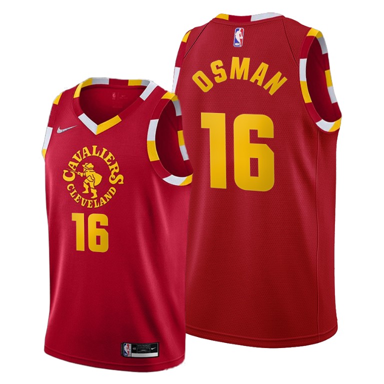 Cleveland Cavaliers #16 Cedi Osman Women's 2021-22 City Edition Red NBA Jersey