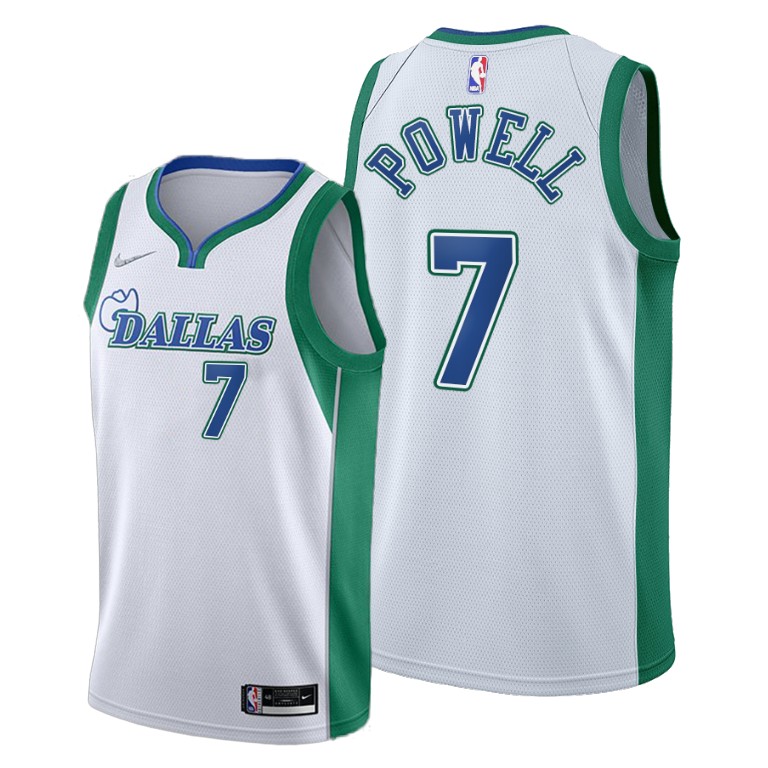 Dallas Mavericks #7 Dwight Powell Women's 2021-22 City Edition White NBA Jersey