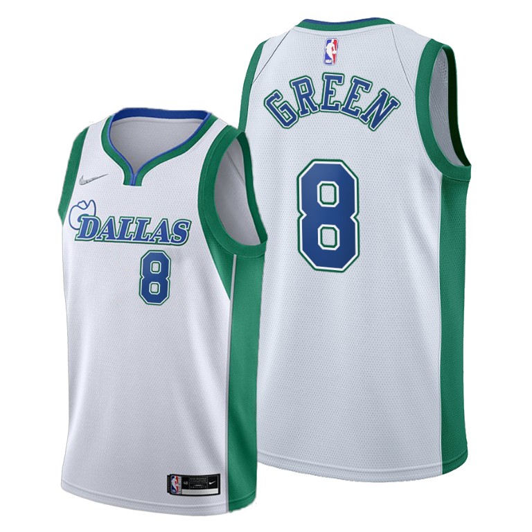 Dallas Mavericks #8 Josh Green Women's 2021-22 City Edition White NBA Jersey