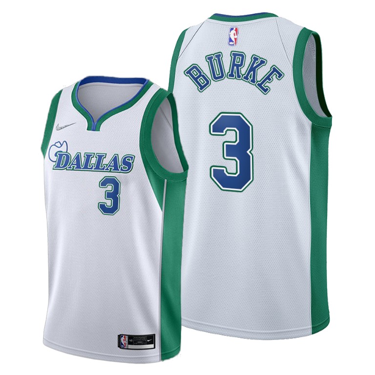 Dallas Mavericks #3 Trey Burke Women's 2021-22 City Edition White NBA Jersey