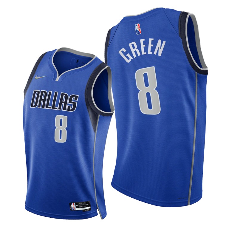 Nike Mavericks #8 Josh Green Women's 2021-22 75th Diamond Anniversary NBA Jersey Blue