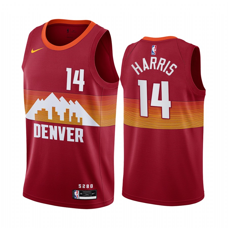 Nike Nuggets #14 Gary Harris Red Women's NBA Swingman 2020-21 City Edition Jersey