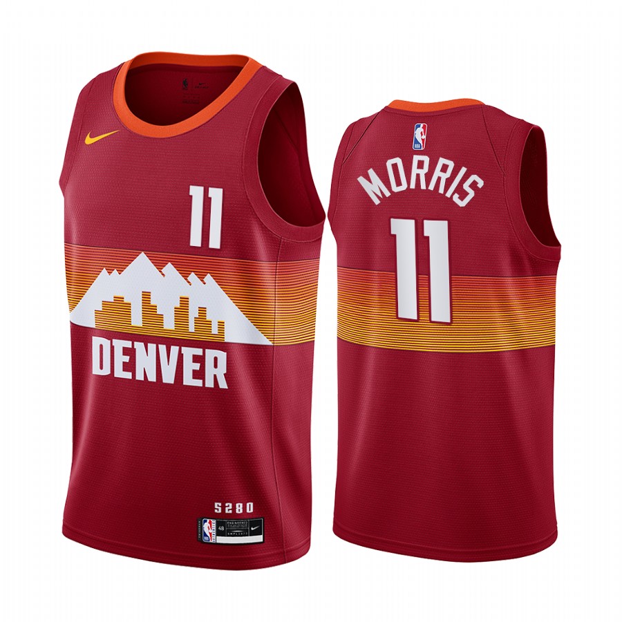 Nike Nuggets #11 Monte Morris Red Women's NBA Swingman 2020-21 City Edition Jersey