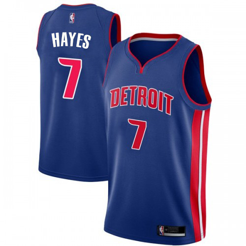 Nike Pistons #7 Killian Hayes Blue Women's NBA Swingman Icon Edition Jersey