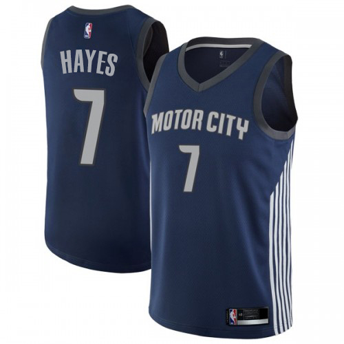 Nike Pistons #7 Killian Hayes Navy Women's NBA Swingman City Edition Jersey