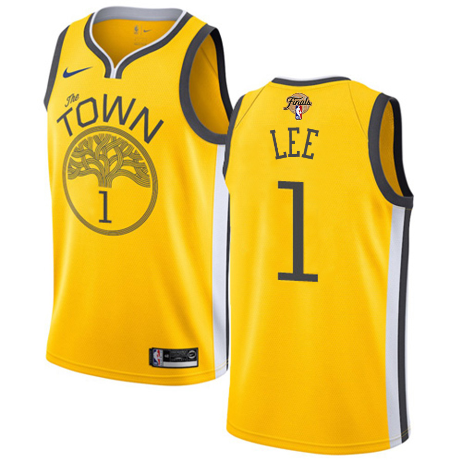 Nike Warriors #1 Damion Lee Nike Gold Women's 2022 NBA Finals Swingman Earned Edition Jersey