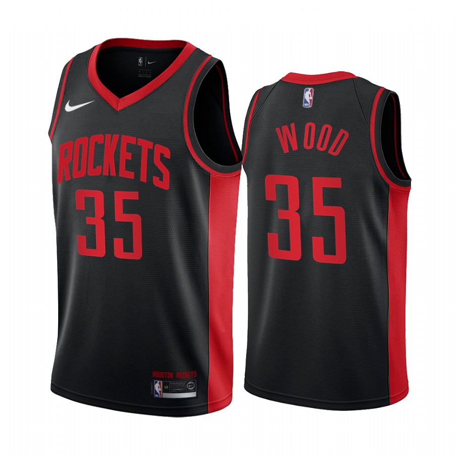 Houston Rockets #35 Christian Wood Black Women's NBA Swingman 2020-21 Earned Edition Jersey