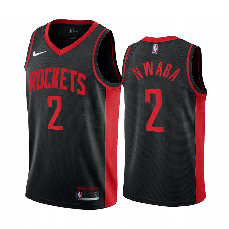 Houston Rockets #2 David Nwaba Black Women's NBA Swingman 2020-21 Earned Edition Jersey