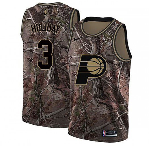 Nike Pacers #3 Aaron Holiday Camo Women's NBA Swingman Realtree Collection Jersey