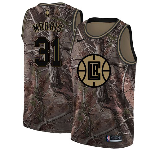 Nike Clippers #31 Marcus Morris Camo Women's NBA Swingman Realtree Collection Jersey