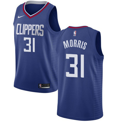 Nike Clippers #31 Marcus Morris Blue Women's NBA Swingman Icon Edition Jersey