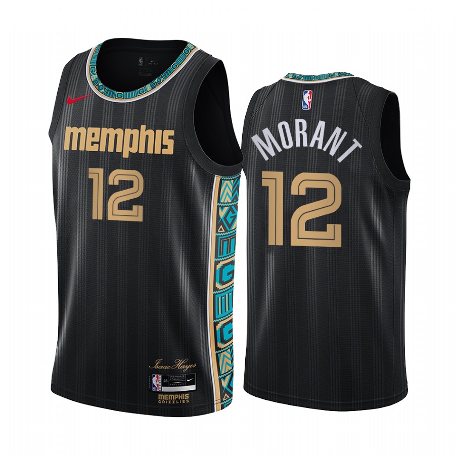 Nike Grizzlies #12 Ja Morant Black Women's NBA Swingman 2020-21 City Edition Jersey