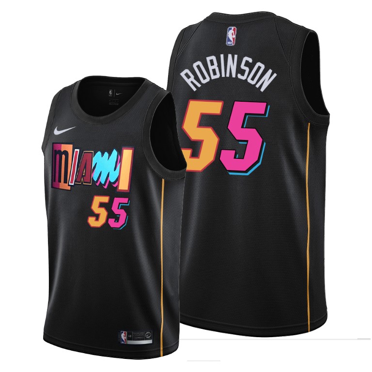 Miami Heat #55 Duncan Robinson Women's 2021-22 City Edition Black NBA Jersey