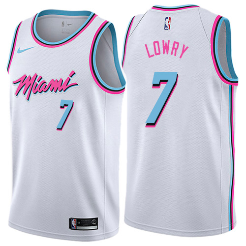 Nike Heat #7 Kyle Lowry Women's White NBA Swingman City Edition Jersey