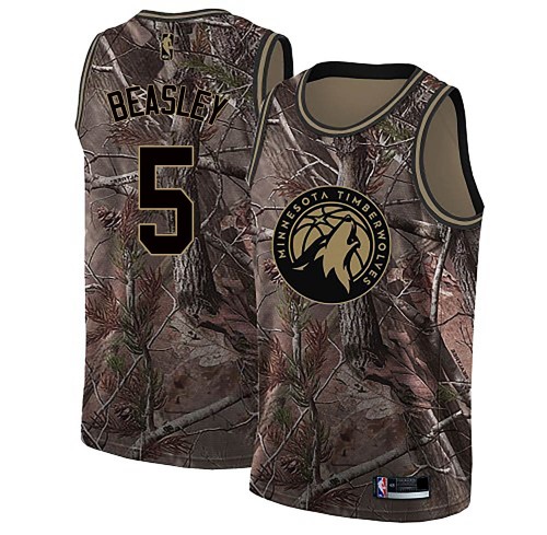 Nike Timberwolves #5 Malik Beasley Camo Women's NBA Swingman Realtree Collection Jersey