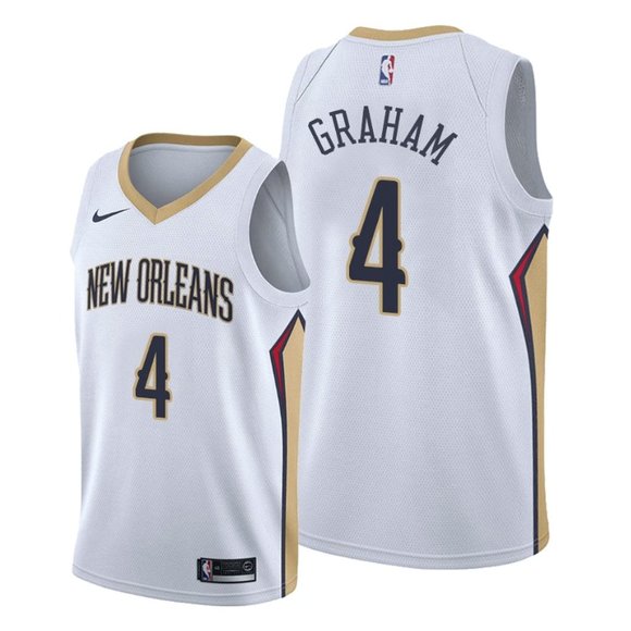 Nike Pelicans #4 Devonte' Graham White Women's NBA Swingman Association Edition Jersey