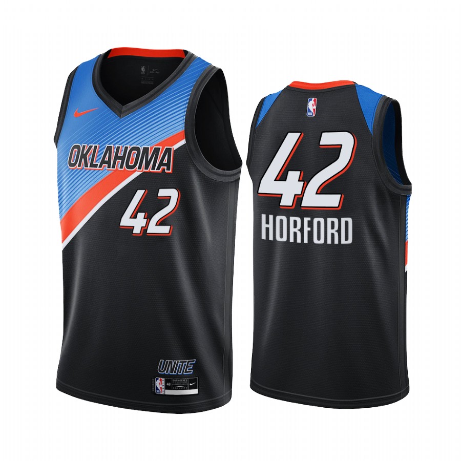 Nike Thunder #42 Al Horford Black Women's NBA Swingman 2020-21 City Edition Jersey