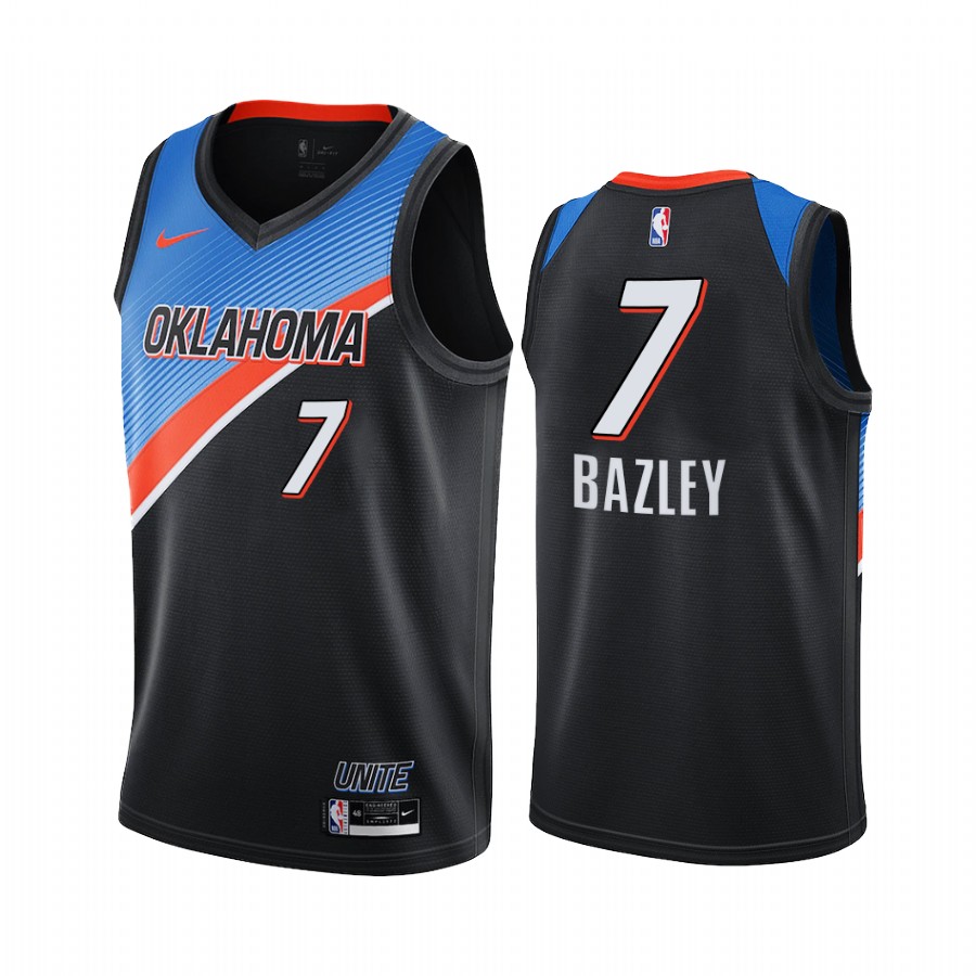 Nike Thunder #7 Darius Bazley Black Women's NBA Swingman 2020-21 City Edition Jersey