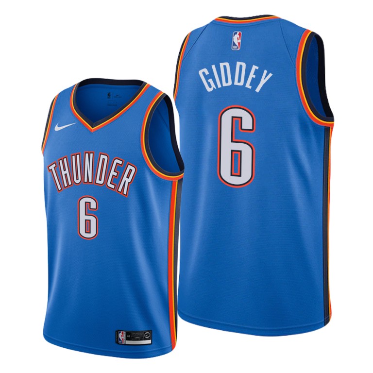 Oklahoma City Thunder #6 Josh Giddey Women's Blue NBA Swingman Icon Edition Jersey