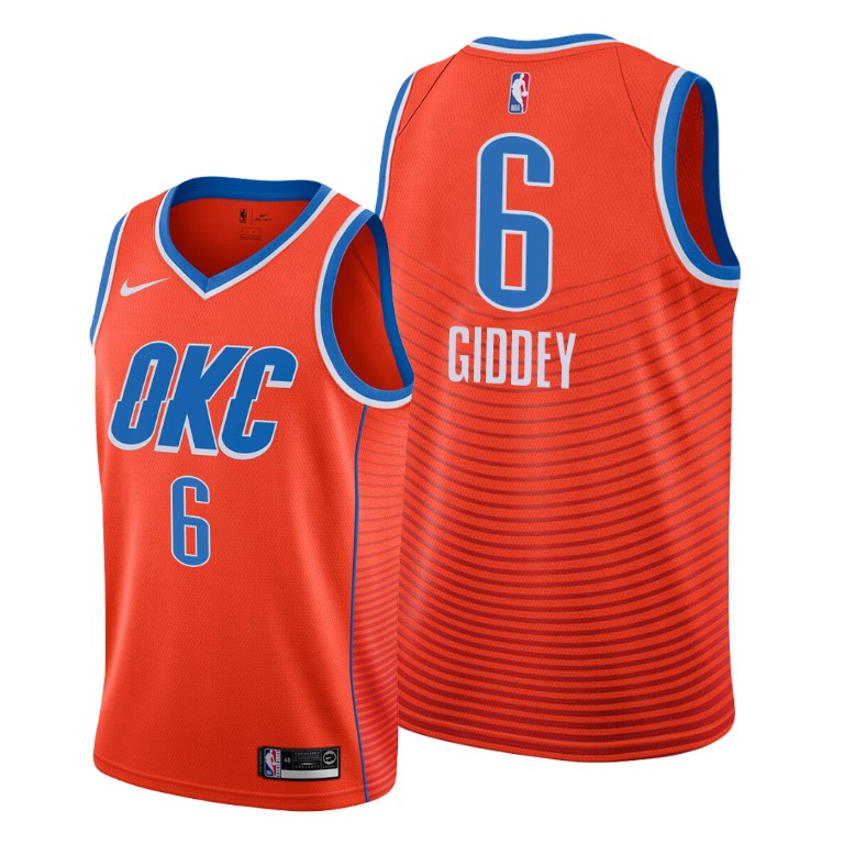 Oklahoma City Thunder #6 Josh Giddey Women's Orange NBA Swingman Statement Edition 2019/2020 Jersey