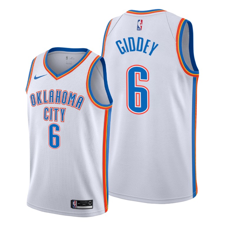 Oklahoma City Thunder #6 Josh Giddey Women's White Jersey