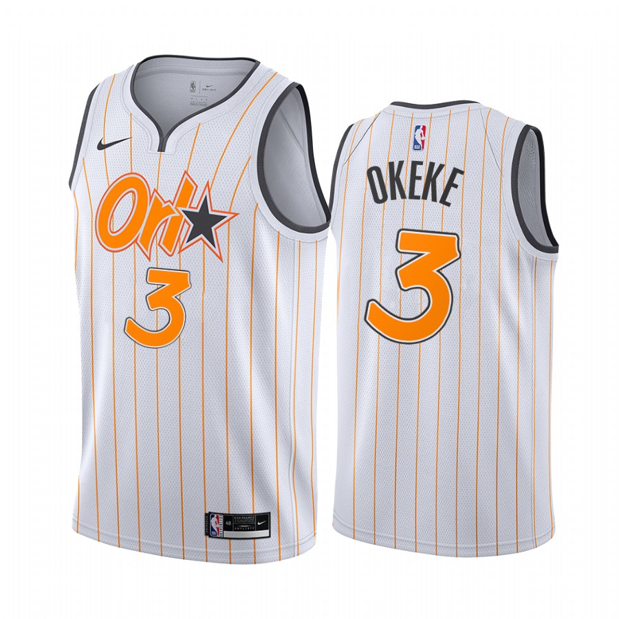 Nike Magic #3 Chuma Okeke White Women's NBA Swingman 2020-21 City Edition Jersey