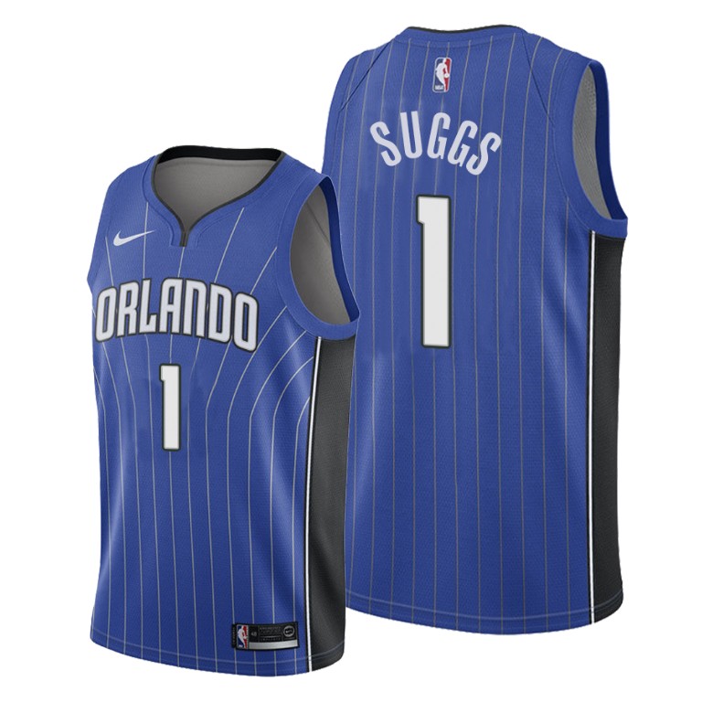 Orlando Magic #1 Jalen Suggs 2018-19 Icon Edition Women's Blue NBA Jersey