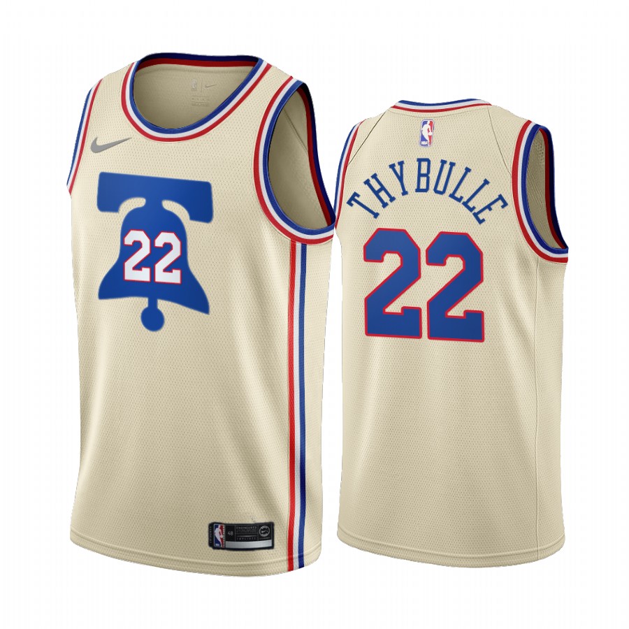 Philadelphia 76ers #22 Matisse Thybulle Cream Women's NBA Swingman 2020-21 Earned Edition Jersey