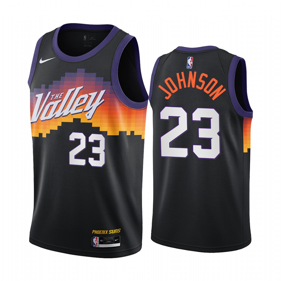 Nike Suns #23 Cameron Johnson Black Women's NBA Swingman 2020-21 City Edition Jersey