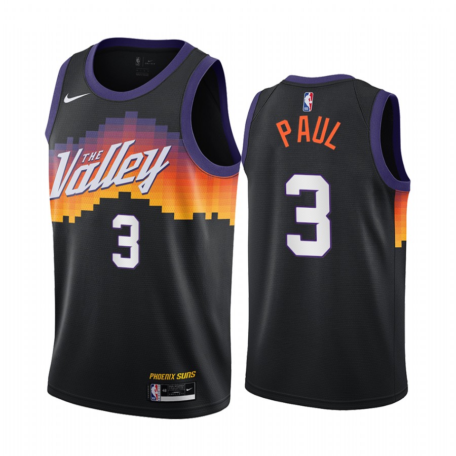 Nike Suns #3 Chris Paul Black Women's NBA Swingman 2020-21 City Edition Jersey