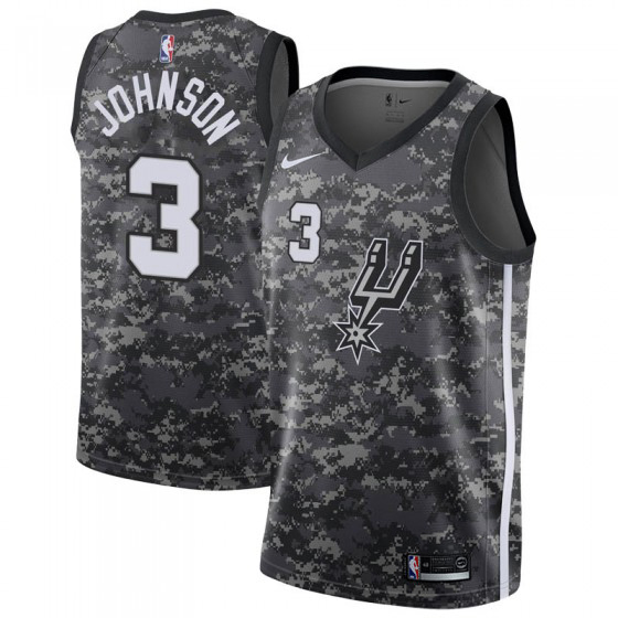 Nike Spurs #3 Keldon Johnson Black Women's NBA Swingman City Edition 2018/19 Jersey