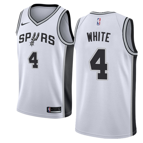 Nike Spurs #4 Derrick White White Women's NBA Swingman Association Edition Jersey