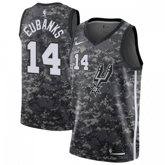 Nike Spurs #14 Drew Eubanks Black Women's NBA Swingman City Edition 2018/19 Jersey