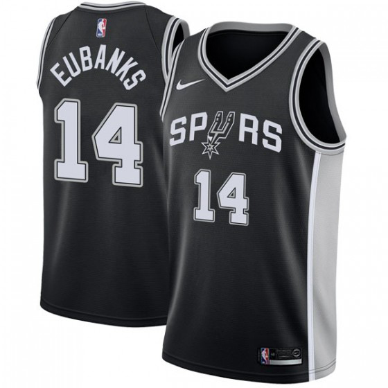 Nike Spurs #14 Drew Eubanks Black Women's NBA Swingman Icon Edition Jersey