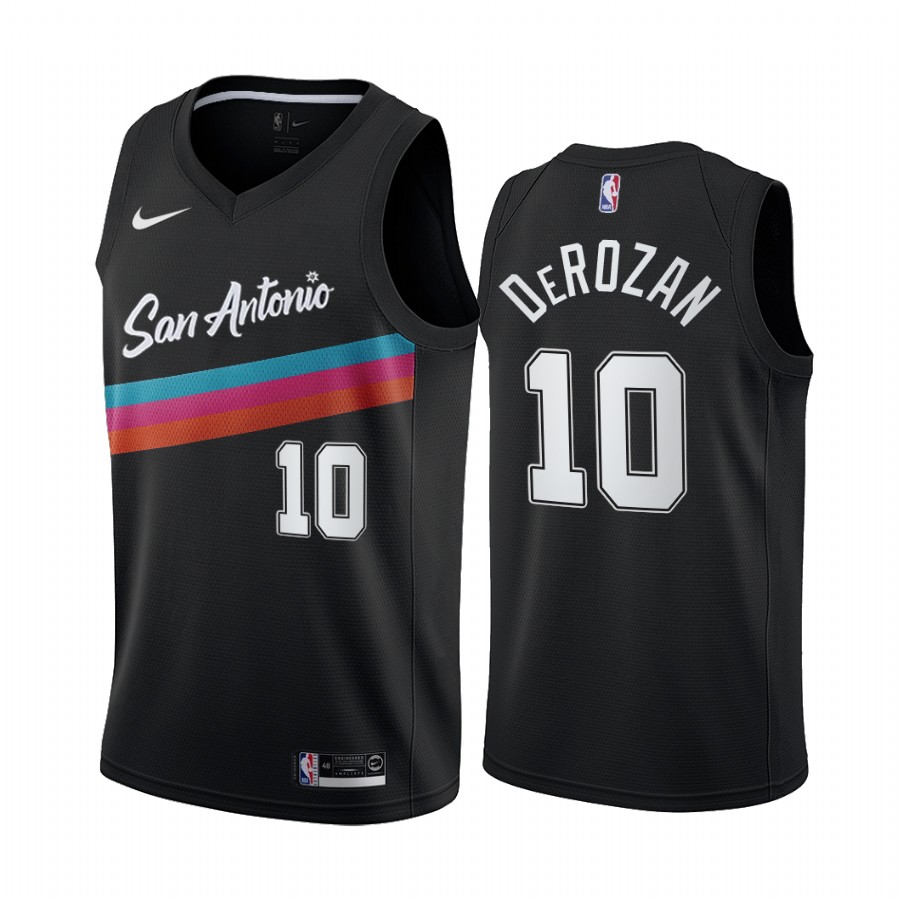 Nike Spurs #10 DeMar DeRozan Black Women's NBA Swingman 2020-21 City Edition Jersey