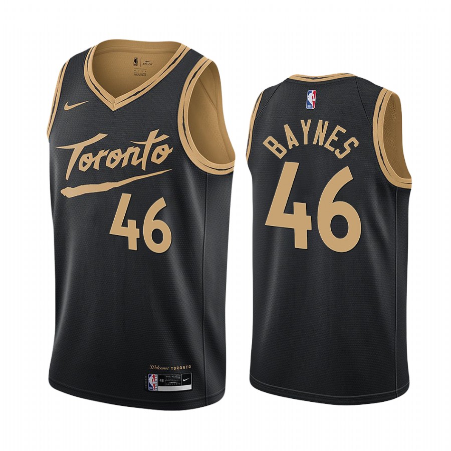 Nike Raptors #46 Aron Baynes Black Women's NBA Swingman 2020-21 City Edition Jersey