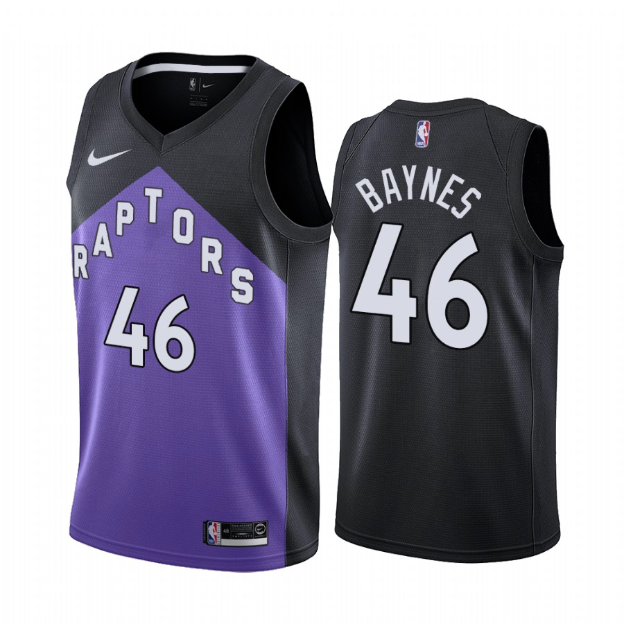 Toronto Raptors #46 Aron Baynes Purple Women's NBA Swingman 2020-21 Earned Edition Jersey