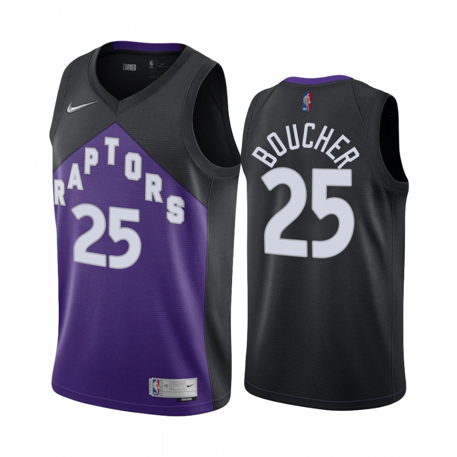 Toronto Raptors #25 Chris Boucher Purple Women's NBA Swingman 2020-21 Earned Edition Jersey