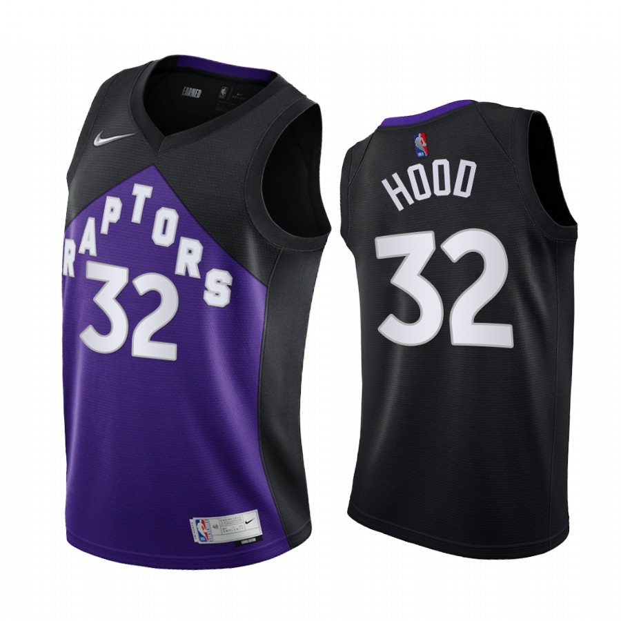 Toronto Raptors #32 Rodney Hood Purple Women's NBA Swingman 2020-21 Earned Edition Jersey